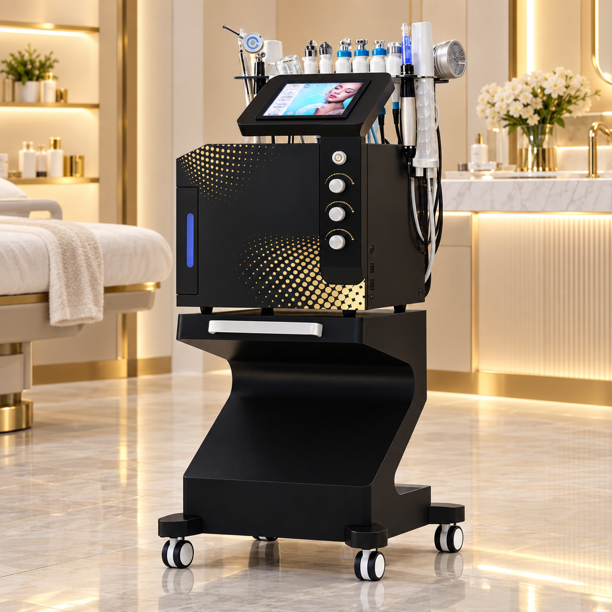 Hydrafacial Lux Pro 14 em 1 — Sistema Facial Multifuncional Profissional.